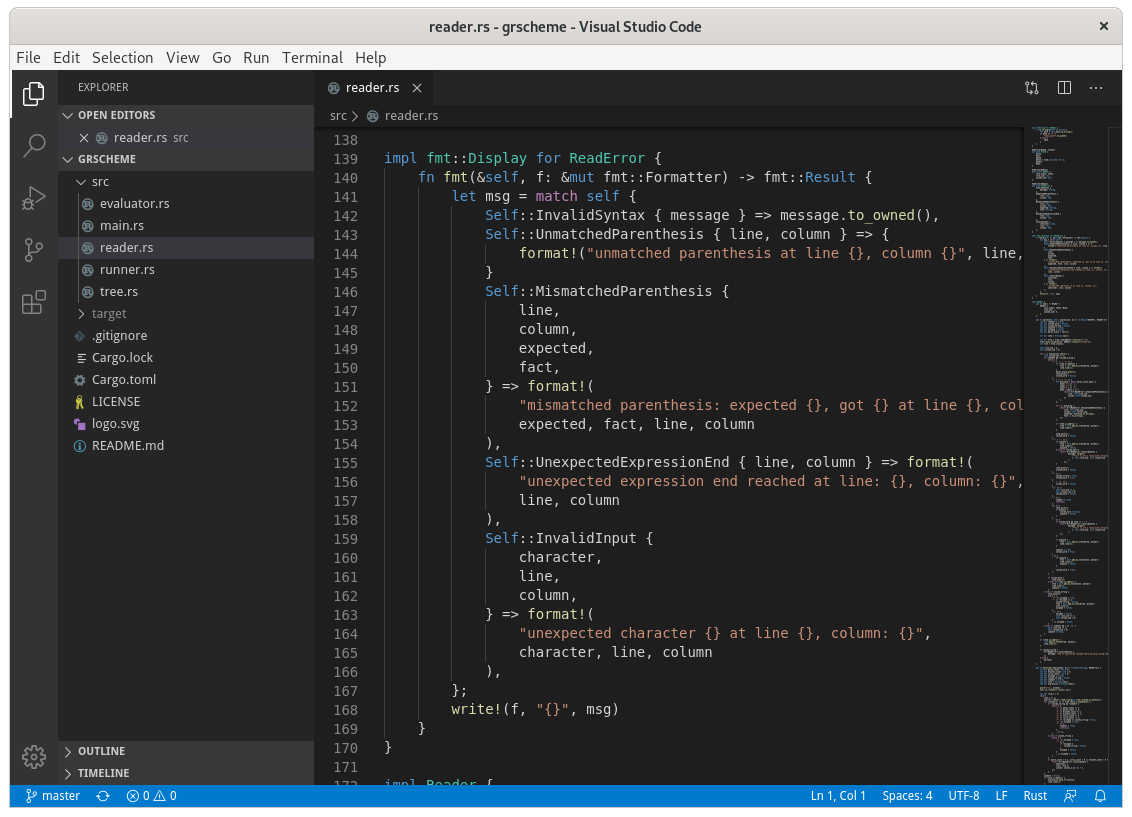 Figure 7: Visual Studio Code default look