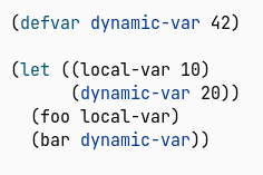 Figure 8: Dynamic highlighting shows a global var