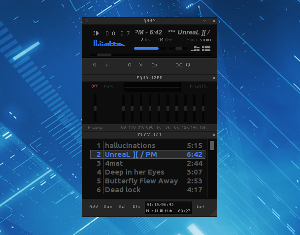 Figure 12: Qmmp screenshot from the project web page